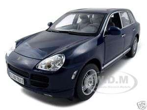 PORSCHE CAYENNE S BLUE 118 DIECAST MODEL CAR  