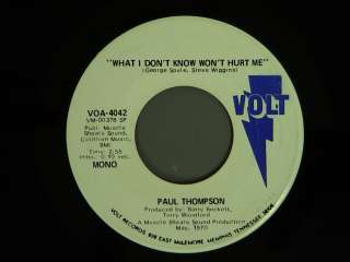   THOMPSON What I Dont Know Wont Hurt VOLT DJ hear soundclip  