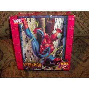 Spiderman Swinging Over City 100piece Puzzle Toys & Games