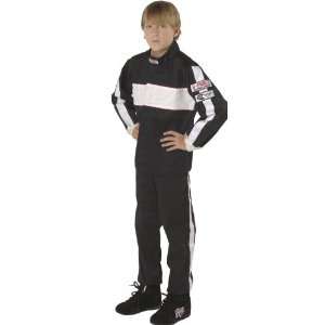 Force 4372CSMBK GF 105 Black Child Small Single Layer Racing Suit 