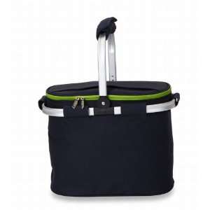  Fancy Space Saving Collapsible Market Tote Cooler   Navy 