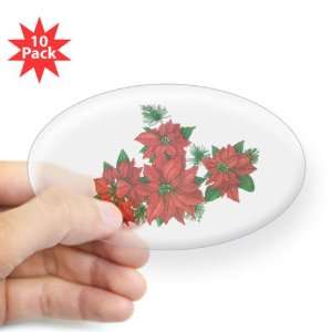  Sticker Clear (Oval) (10 Pack) Christmas Holiday 
