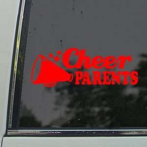  Cheer Parents Red Decal Car Truck Bumper Window Red Sticker 