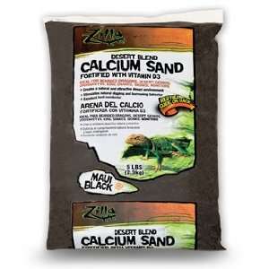  Zilla Calcium Sand   Maui Black   5 lb