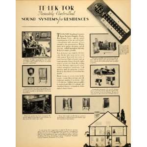   Remote Control Home Sound Systems   Original Print Ad