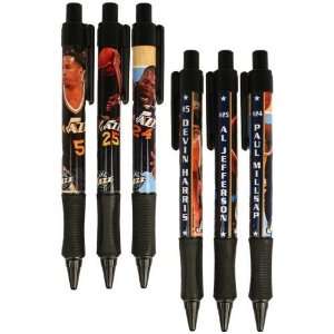  Utah Jazz 3 Pack Player Grip Pens