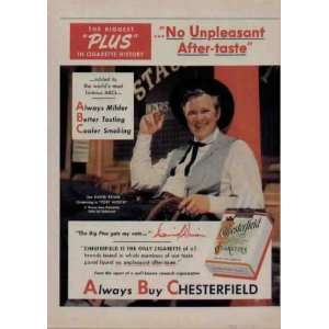 DAVID BRIAN  1951 Chesterfield Cigarettes Ad, A3148 