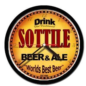  SOTTILE beer and ale cerveza wall clock 