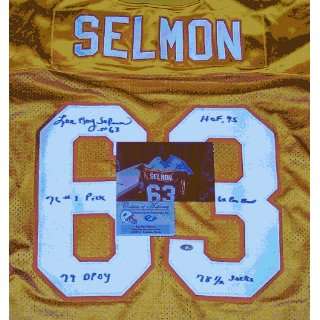  Lee Roy Selmon Autographed Jersey   Bucs Throwback Orange 