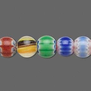   Glass Chevron Drum Glass Mix, 11mx9m   10 beads Arts, Crafts & Sewing