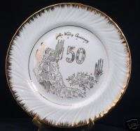 Artmark Japan 50th Anniversary Collector Plate GOLD  