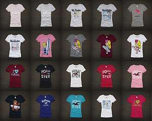 HOLLISTER BY ABERCROMBIE WOMEN TSHIRT XS S M L AUTHENTIC  