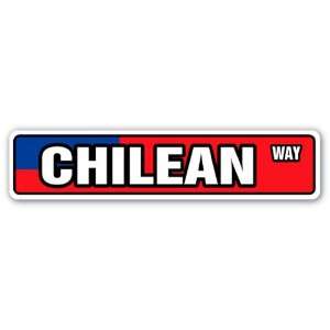  CHILEAN FLAG Street Sign chile national nation pride 