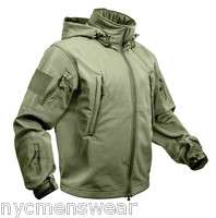 OLIVE DRAB MILITARY SPECIAL OPS ARMY TACTICAL SOFTSHELL JACKET  