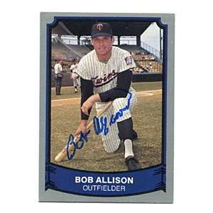 Bob Allison Autographed/Signed 1988 Pacific Trading Card (JSA)
