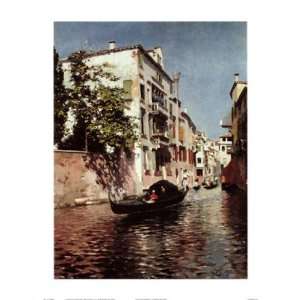 Venetian Gondola by R. Santoro 22x28 