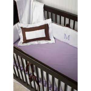  White Collection   Girl Chocolate Crib Bedding by Maddie 