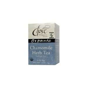 Choice Teas Chamomile Herb Tea (3x16 Grocery & Gourmet Food