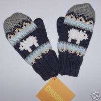 NWT Gymboree FUN IN THE SNOW Bear SWEATER MITTENS 0 3  