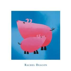  Oink Oink by Rachel Deacon. Size 10.75 X 10.75 Art 