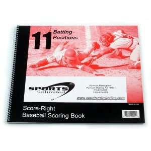   Score Right Baseball Scorebook / Softball Scorebook
