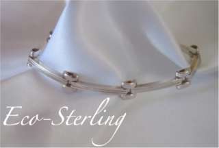 Retired Silpada Sterling Silver Binaro Link Bracelet  