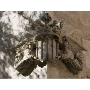 Sculpture, Corner of La Lonja De La Seda, Gothic Hall, Valencia, Costa 