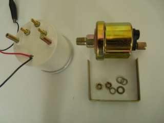 Color Oil Pressure Meter Gauge Smoke Lens12 Volt Back Light 270 Deg 