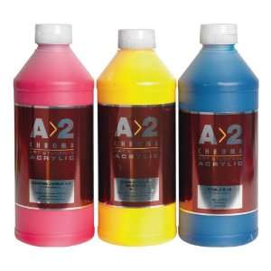  Chroma Art Students A2 Acrylics Liter Bottles   Phthalo 