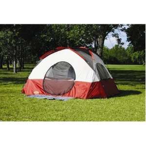 Texsport Clear Creek 3 Person Vestibule Tent (Red/Tan, 8 Feet X 10 