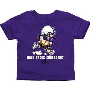   Holy Cross Crusaders Toddler Little Squad T Shirt   Purple Sports