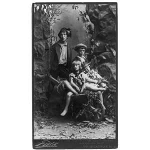  Dore Davidson as Chuff,c1884,3 little girls in a 