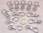 12 silver lanyard swivel clips w lobster clasp large $