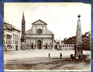 Firenze Santa Maria Novella Italy old Brogi Photo 1880  