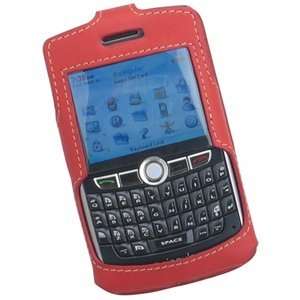  Blackberry 8800 Leather Sleeve Case (Red) Cell Phones 