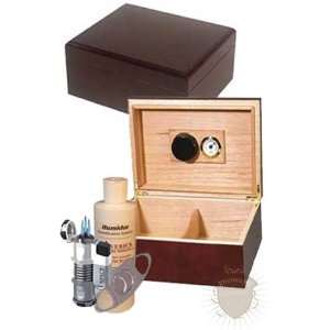  The Professional Walnut 50 Cigar Count Humidor Package 