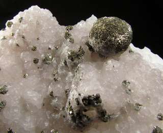 Pyrite Balls on Quartz, Jiangxi, China  