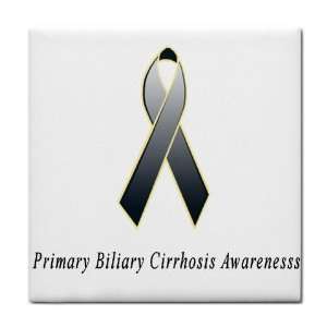  Primary Biliary Cirrhosis Awareness Ribbon Tile Trivet 