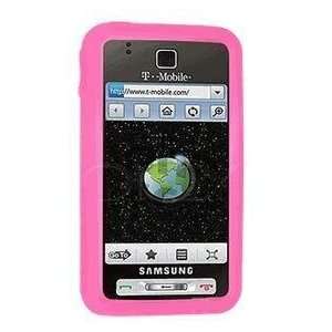 Premium Hot Pink Silicone Soft Rubber Cover Case for Samsung Behold 