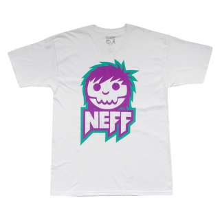 NWT Neff Skully Short Sleeve T Shirt   White, X Large  