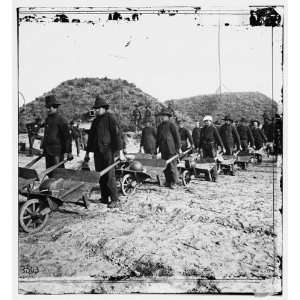Civil War Reprint Savannah, Ga., vicinity. Shermans troops removing 