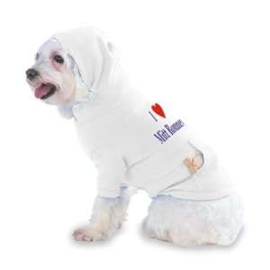   Mitt Romney Hooded T Shirt for Dog or Cat LARGE   WHITE