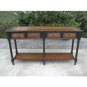  Classic Design WF B2137 Two Tone Gallery Console Table WF 