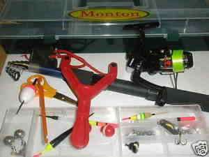 Monton Holiday fishing tackle set rod reel case etc CLEARANCE 