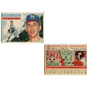  Warren Spahn 1956 Topps Card