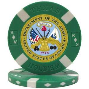  Seal on Green Big Slick Texas Holdem Poker Chip