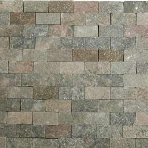 Stone Mosaic Tile Backsplash 1x2 Shine Slate Tile Mosaic 12x12 Cha 
