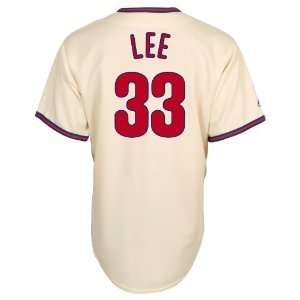  MLB Mens Philadelphia Phillies Cliff Lee Replica Alternate 