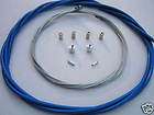 BMX bicycle complete LINED 5mm brake cable housing kit DARK BLUE