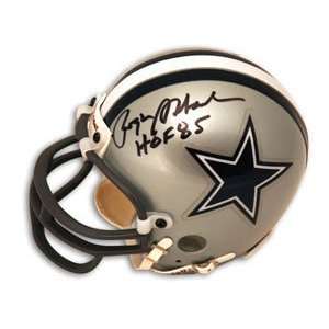 Roger Staubach Signed Cowboys Mini Helmet   HOF 85  Sports 